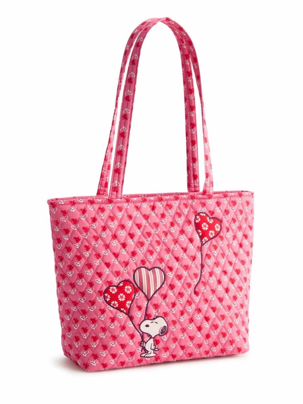 Vera Bradley x Peanuts Small Original Vera Tote - Love Is In The Air